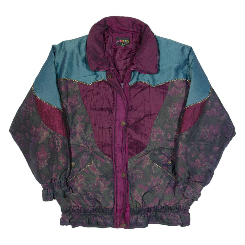 G-4000 Womens Jacket Black 90s Paisley L