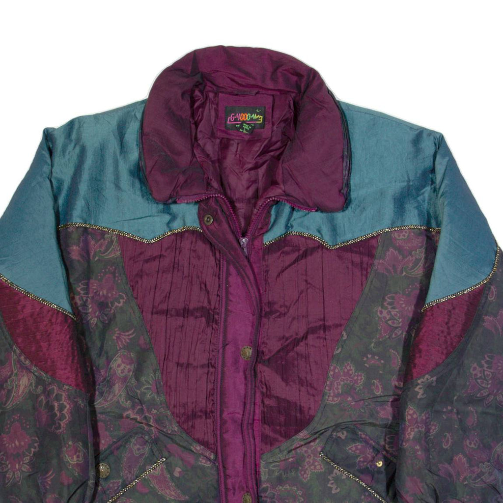 G-4000 Womens Jacket Black 90s Paisley L