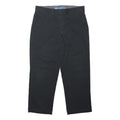DICKIES Womens Black Regular Fit Straight Trousers W36 L28 Workwear Zip