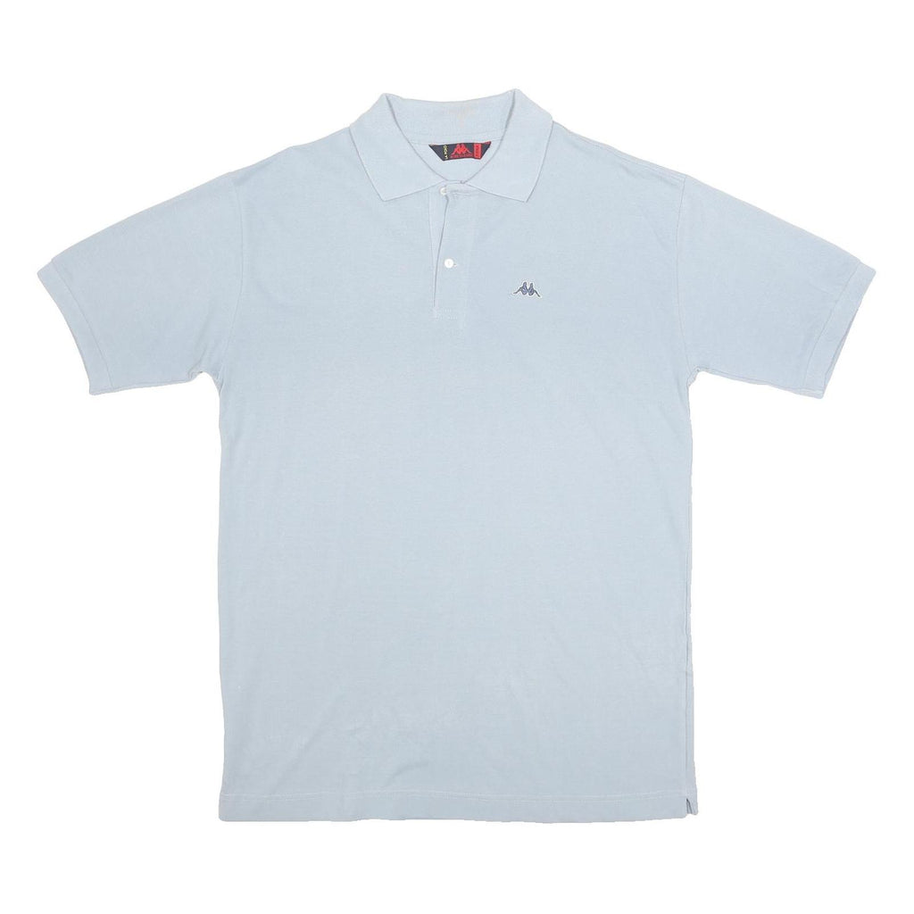 KAPPA Mens Light Blue Short Sleeve Plain XL Cotton Polo Shirt