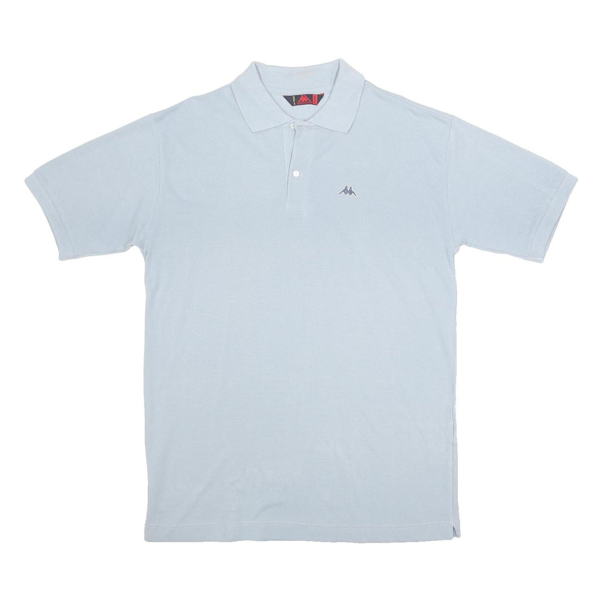 KAPPA Mens Light Blue Short Sleeve Plain XL Cotton Polo Shirt