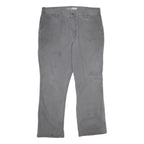 CARHARTT Mens Cotton Blend Grey Relaxed Straight Trousers W36 L30 Workwear