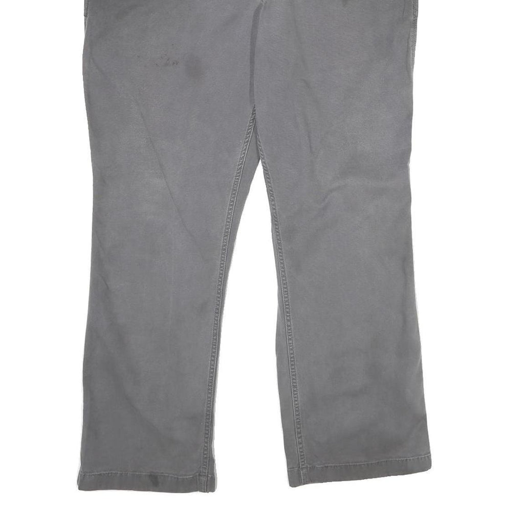 CARHARTT Mens Cotton Blend Grey Relaxed Straight Trousers W36 L30 Workwear