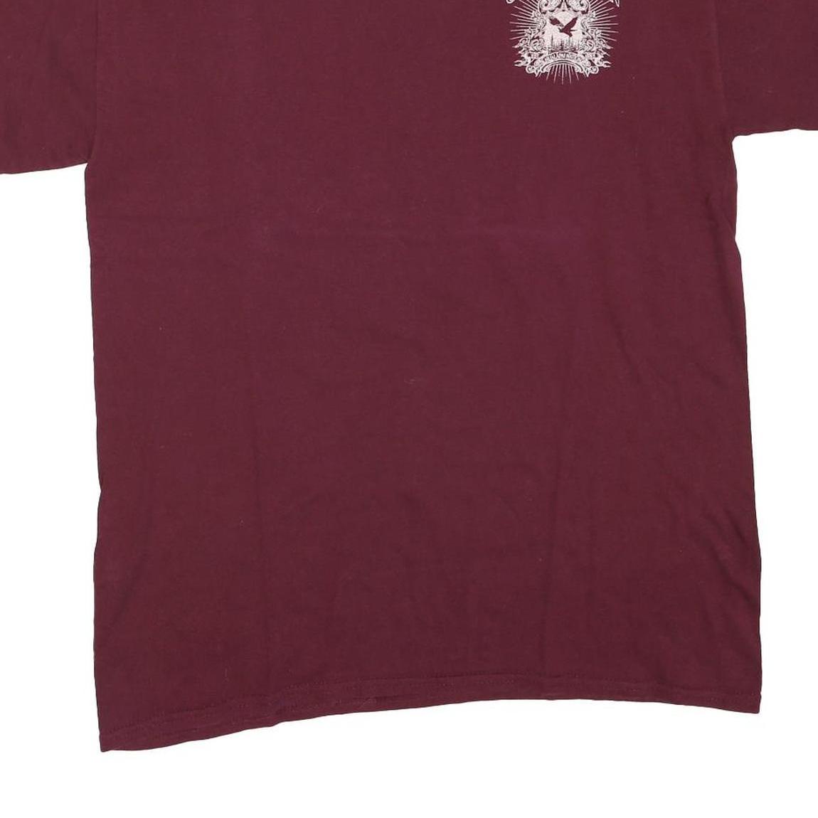 GILDAN Mens Maroon Grand Canyon Graphic T-Shirt M Short Sleeve Crew Neck Cotton
