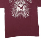 GILDAN Mens Maroon Grand Canyon Graphic T-Shirt M Short Sleeve Crew Neck Cotton