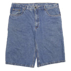 YOUKON Mens Denim Blue Casual Shorts 2XL W36 Cotton Blend Comfortable Fit