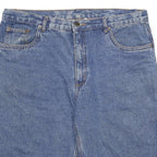 YOUKON Mens Denim Blue Casual Shorts 2XL W36 Cotton Blend Comfortable Fit