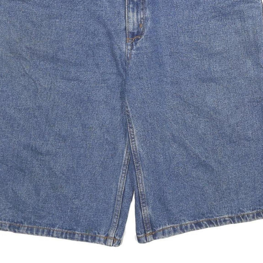 YOUKON Mens Denim Blue Casual Shorts 2XL W36 Cotton Blend Comfortable Fit