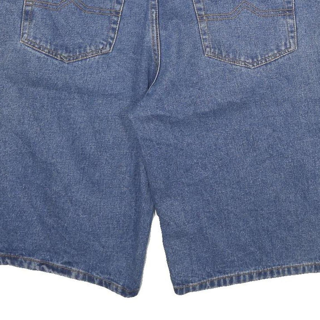 YOUKON Mens Denim Blue Casual Shorts 2XL W36 Cotton Blend Comfortable Fit