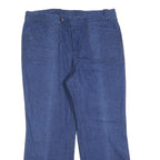 Womens Relaxed Blue Denim Jeans W38 L30 Cotton Blend Zip Pockets