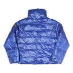 REPLAY Mens Blue Bomber Jacket S Polyester Blend Puffer Zip Up Padded