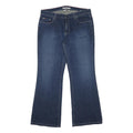 TOMMY HILFIGER Womens Jeans Blue Loose Flared Denim Medium W34 L30 Button