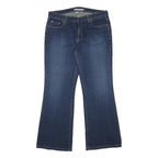 TOMMY HILFIGER Womens Jeans Blue Loose Flared Denim Medium W34 L30 Button