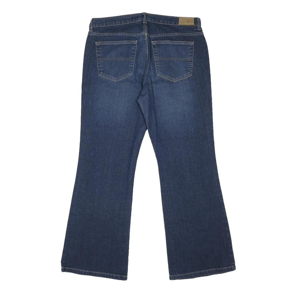 TOMMY HILFIGER Womens Jeans Blue Loose Flared Denim Medium W34 L30 Button