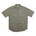 DULUTH Mens Green Casual Shirt M Cotton Blend Short Sleeve Button Pockets