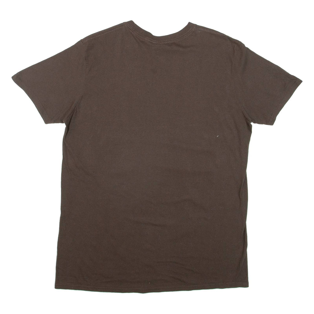 GILDAN Prague Mens T-Shirt Brown L