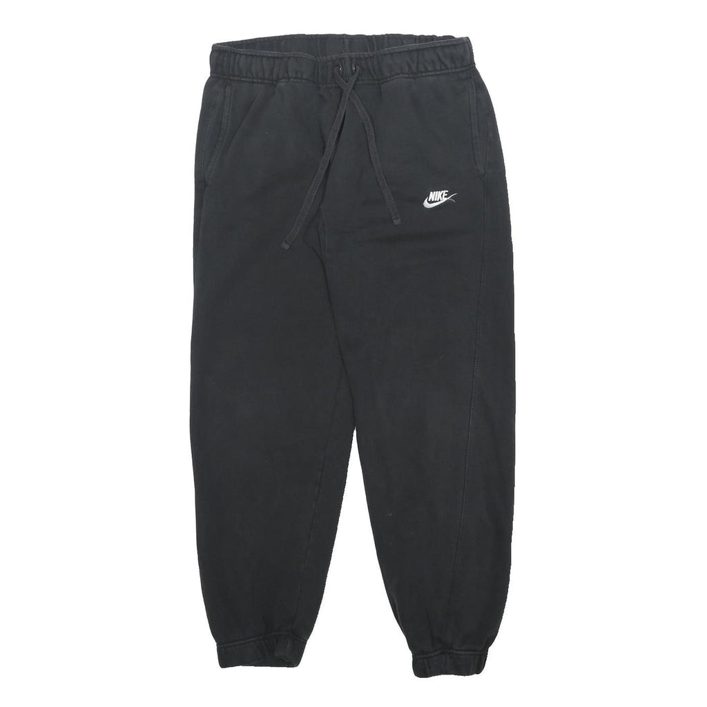 NIKE Womens Joggers Black L W30 L28 Regular Tapered Cotton Blend