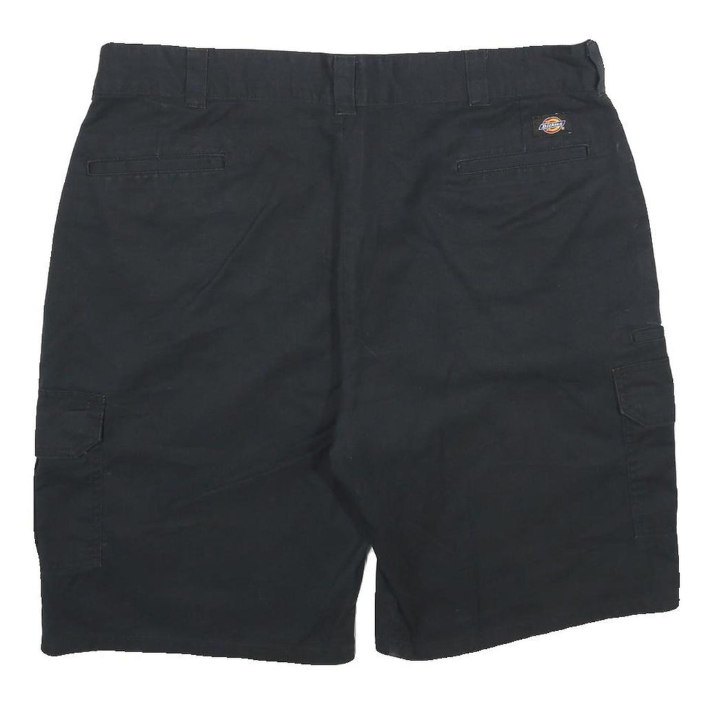 DICKIES Mens Shorts Black Casual Cargo XL W40 Workwear Durable Polyester