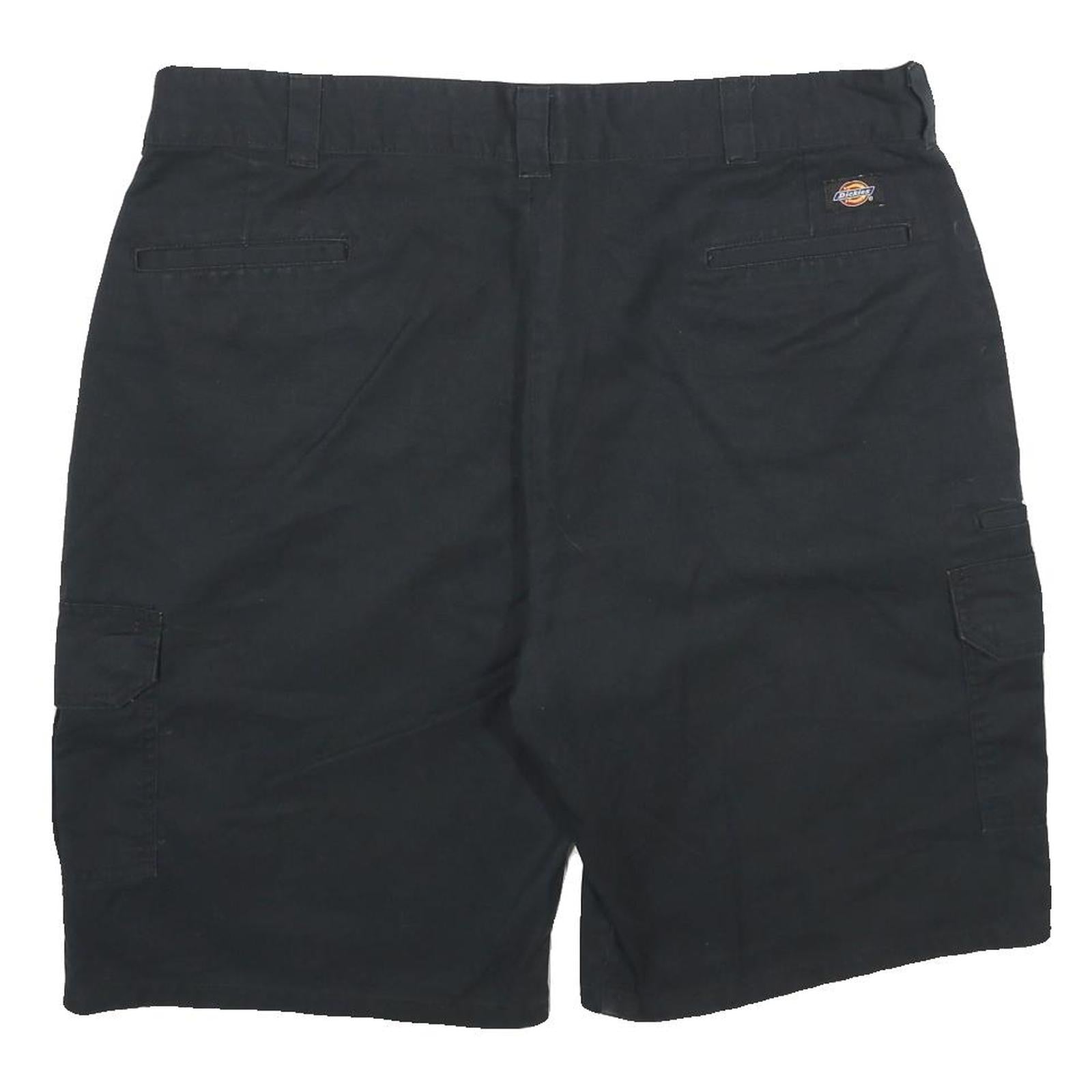 DICKIES Mens Shorts Black Casual Cargo XL W40 Workwear Durable Polyester