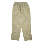 ADIDAS Mens Joggers Beige L W28 L30 Nylon Relaxed Straight Zip Track Pants