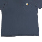 CARHARTT Womens Blue Pocket T-Shirt L Short Sleeve Crew Neck Classic Cotton