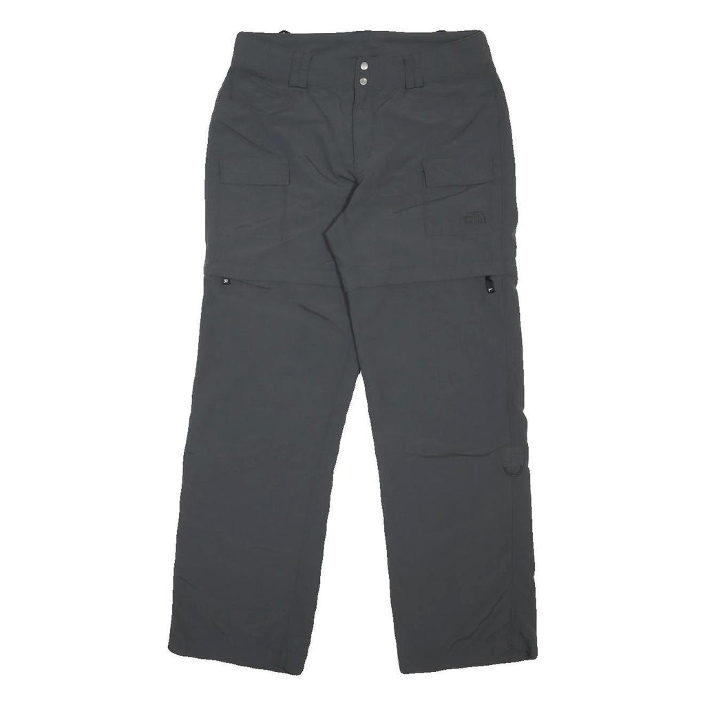 THE NORTH FACE Womens Nylon Black Relaxed Straight Trousers W30 L30 Outdoor Zip