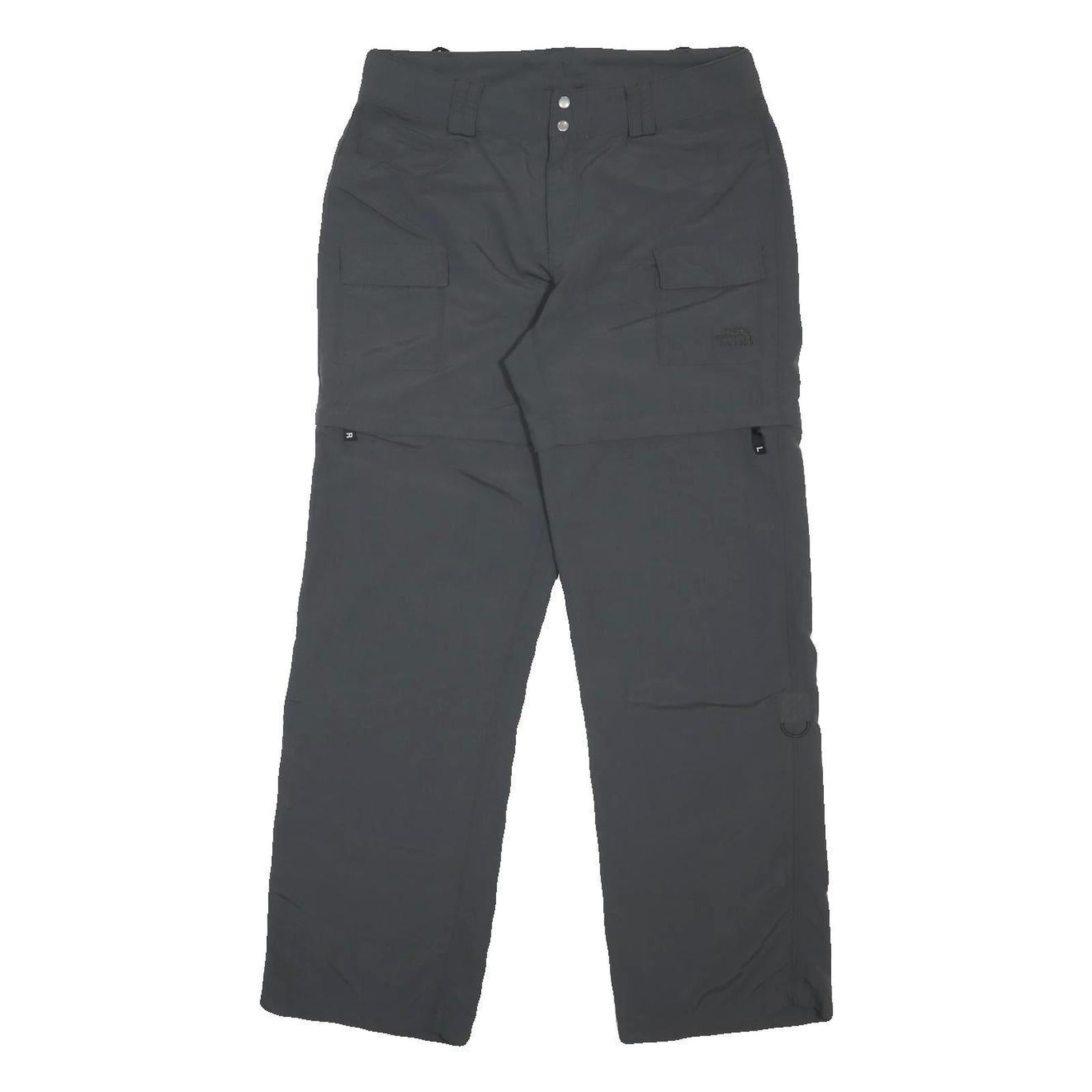 THE NORTH FACE Womens Nylon Black Relaxed Straight Trousers W30 L30 Outdoor Zip