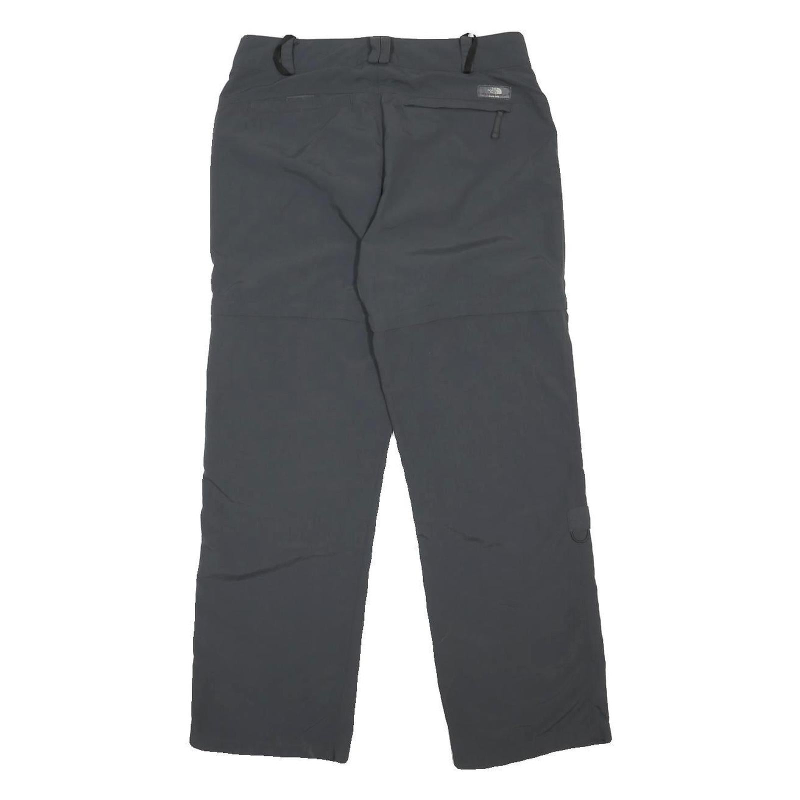 THE NORTH FACE Womens Nylon Black Relaxed Straight Trousers W30 L30 Outdoor Zip