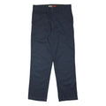 DICKIES Mens Navy Blue Polyester Blend Regular Fit Straight Leg Trousers W34 L32