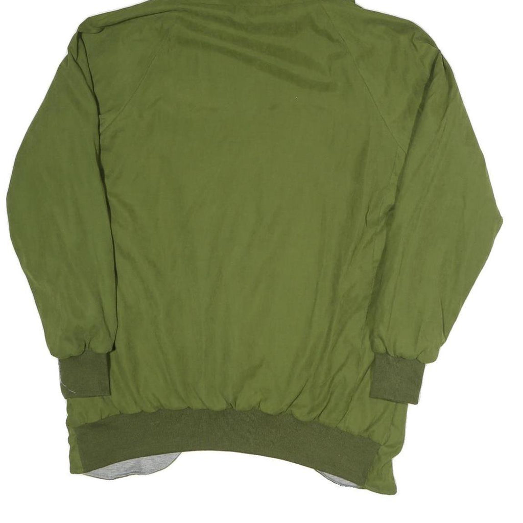 LESARA Womens Green Olive Hooded Jacket S Polyester Blend Casual Zip Up Hood