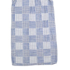 TOMMY HILFIGER Womens Blue & White Patchwork Sleeveless Shirt Dress Cotton Blend