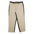 DARKER WAVES Womens Jeans Beige & Black Relaxed Straight Denim Medium W32 L28