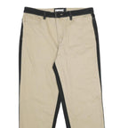 DARKER WAVES Womens Jeans Beige & Black Relaxed Straight Denim Medium W32 L28