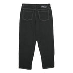 DARKER WAVES Womens Jeans Beige & Black Relaxed Straight Denim Medium W32 L28