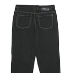 DARKER WAVES Womens Jeans Beige & Black Relaxed Straight Denim Medium W32 L28