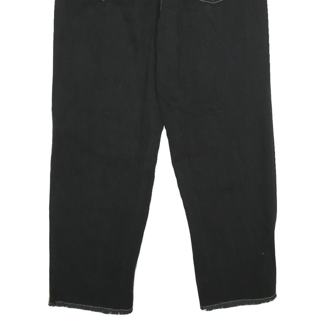 DARKER WAVES Womens Jeans Beige & Black Relaxed Straight Denim Medium W32 L28