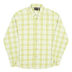 MAMMUT Mens Green & White Check Shirt M Cotton Blend Casual Outdoor