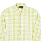 MAMMUT Mens Green & White Check Shirt M Cotton Blend Casual Outdoor