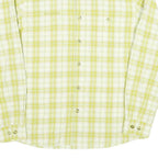 MAMMUT Mens Green & White Check Shirt M Cotton Blend Casual Outdoor