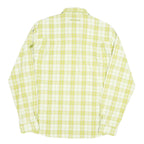 MAMMUT Mens Green & White Check Shirt M Cotton Blend Casual Outdoor