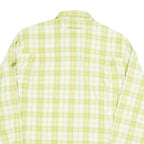 MAMMUT Mens Green & White Check Shirt M Cotton Blend Casual Outdoor