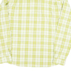 MAMMUT Mens Green & White Check Shirt M Cotton Blend Casual Outdoor