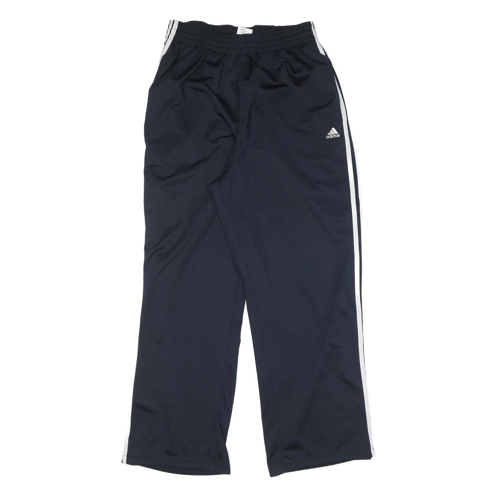 ADIDAS Mens Joggers Blue White L W28 L29 Athletic Slim Tapered Fit