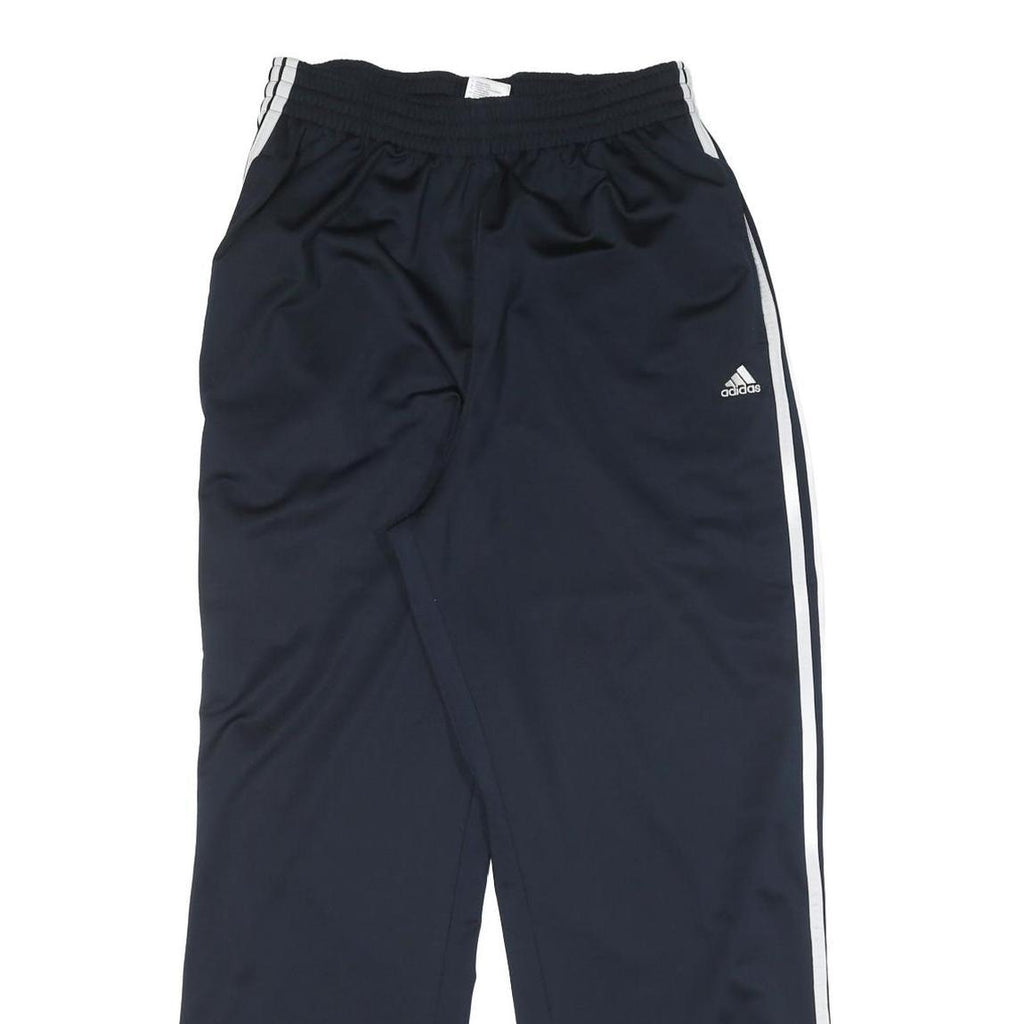 ADIDAS Mens Joggers Blue White L W28 L29 Athletic Slim Tapered Fit