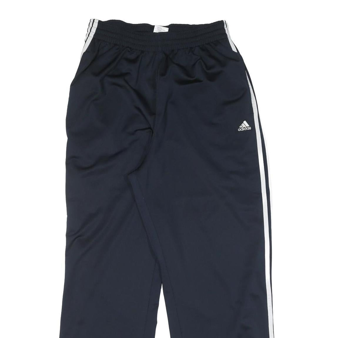 ADIDAS Mens Joggers Blue White L W28 L29 Athletic Slim Tapered Fit