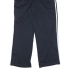 ADIDAS Mens Joggers Blue White L W28 L29 Athletic Slim Tapered Fit