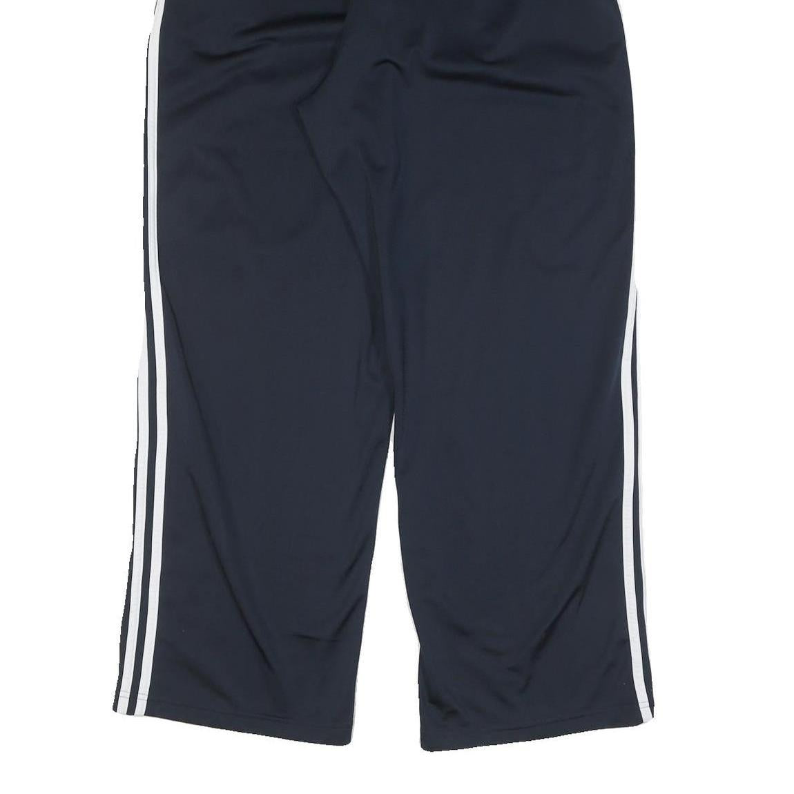 ADIDAS Mens Joggers Blue White L W28 L29 Athletic Slim Tapered Fit