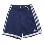 ADIDAS Mens Navy Blue Casual Sports Shorts S W26 Polyester Blend Drawstring