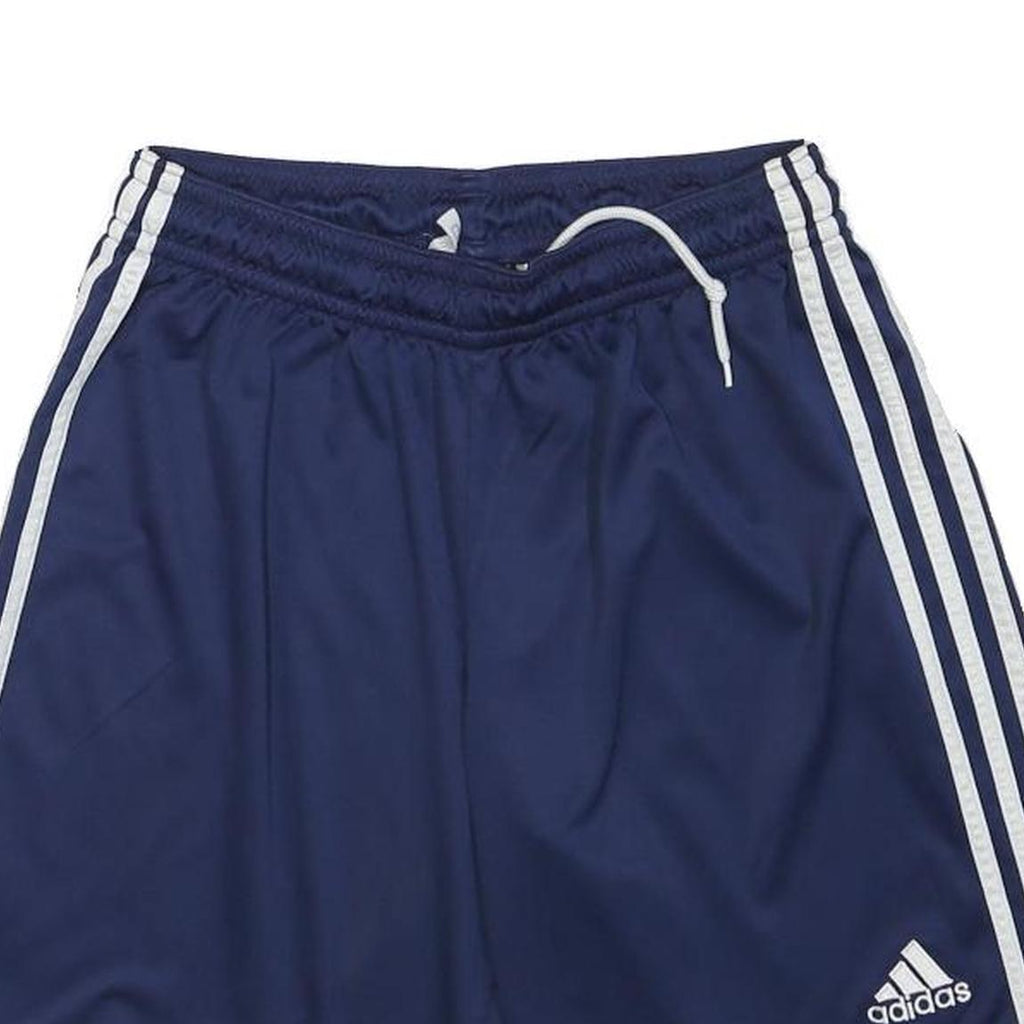 ADIDAS Mens Navy Blue Casual Sports Shorts S W26 Polyester Blend Drawstring