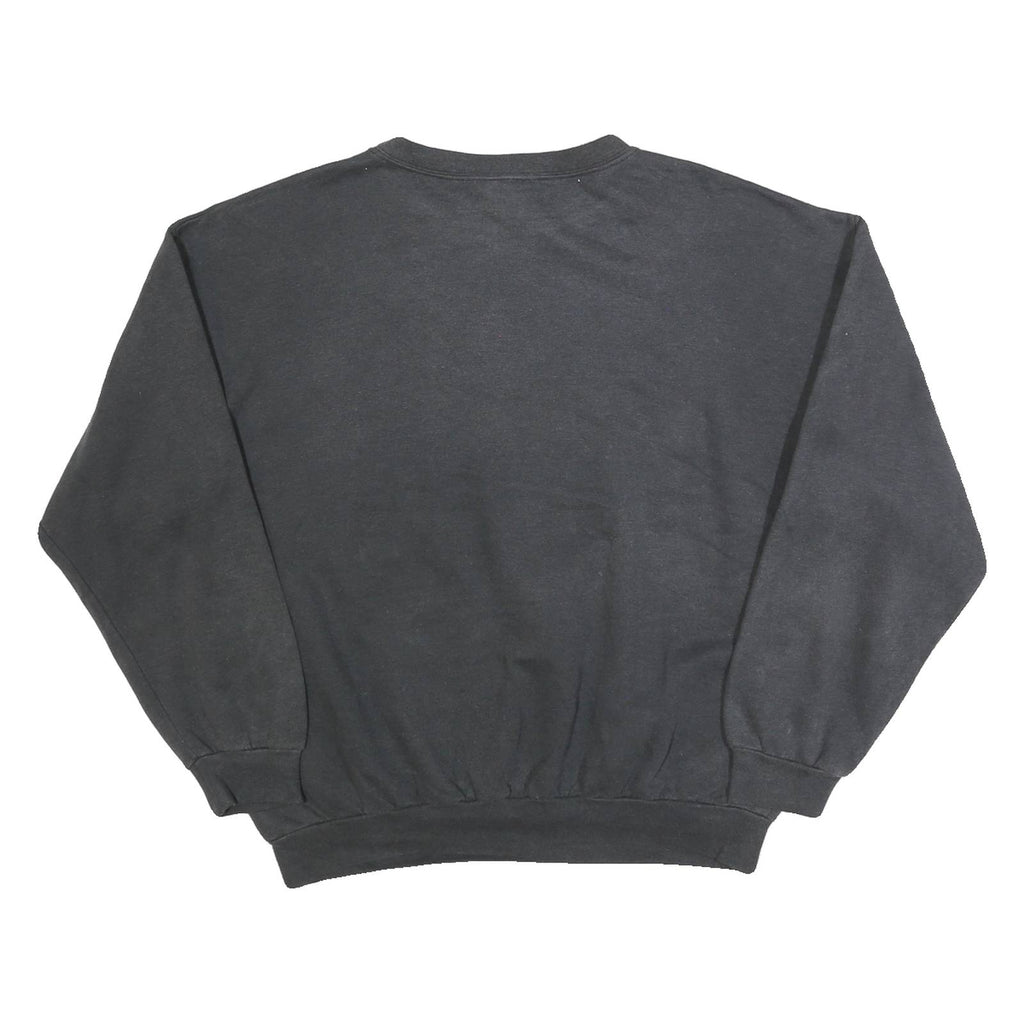 MILLENITEX Mens Black Joseph Crew Neck M Sweatshirt Colourful Print Pullover